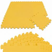 SPIELMATTE ab Null - 90 cm Baby Puzzlematte Gelb - Gelb, Kunststoff (30/30cm) - Littletom