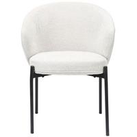 POLSTERSTUHL Atisly Hellgrau - Hellgrau/Schwarz, Textil/Metall (57.5/76.5/56cm) - Selsey