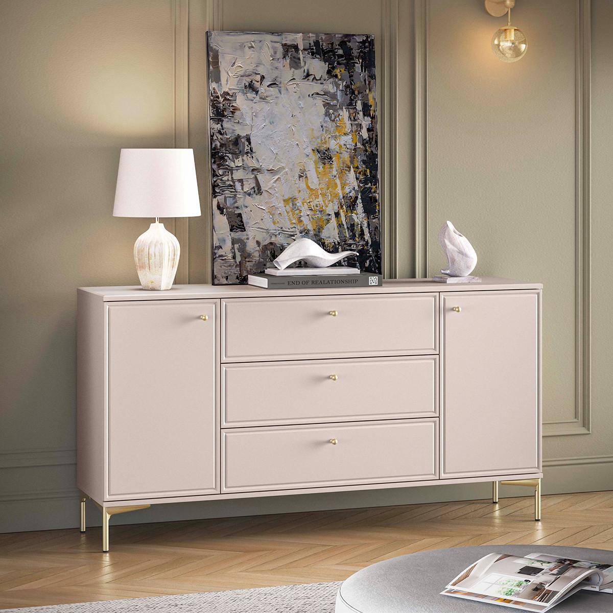 SIDEBOARD Sélène Kaschmir - Beige, Holzwerkstoff (160/85/40cm) - Petits-meubles