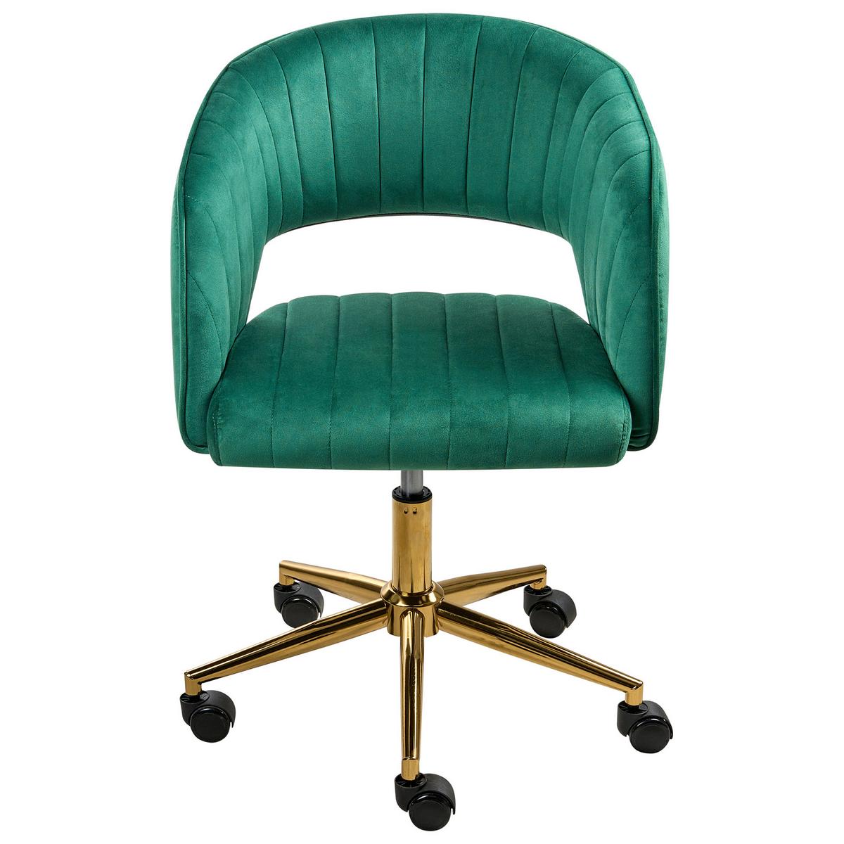 BÜROSTUHL Grün Katonah - Grün, Textil (57/78/57cm) - Beliani