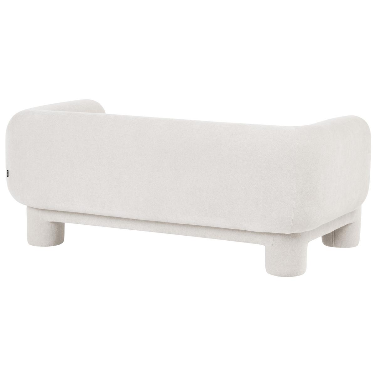 SOFA-SET 6-Sitzer Stoff Weiß Hogbo - Weiß, Textil (180/73/93cm) - Beliani