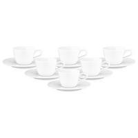 ESPRESSOTASSEN MIT UNTERTASSEN Nori Home weiß 90 ml 6er Set - Weiß, Keramik (13.6/6.6/13.6cm) - Seltmann Weiden