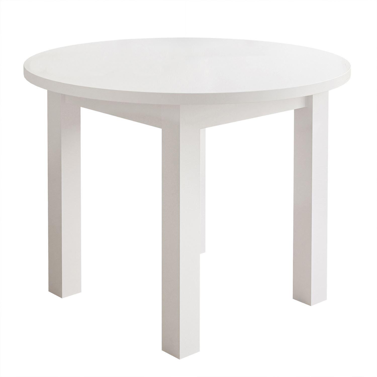 ESSTISCH OLEA rund Weiß - Weiß, Holzwerkstoff (100/100/77cm) - Lookway
