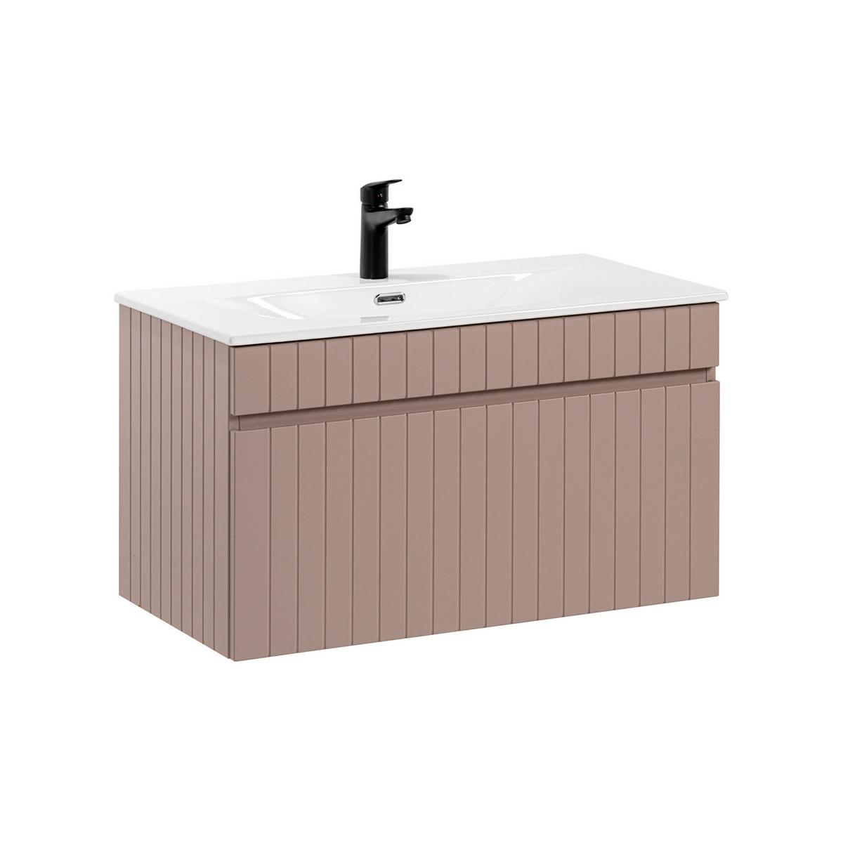 WASCHTISCH 80cm Zelie Rose - Pink, Holzwerkstoff (80/46/46cm) - Petits-meubles