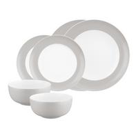 BASIC-SET Liberty Pure Colors New Grey 6-tlg. - Grau, Keramik (2/2/2cm) - Seltmann Weiden