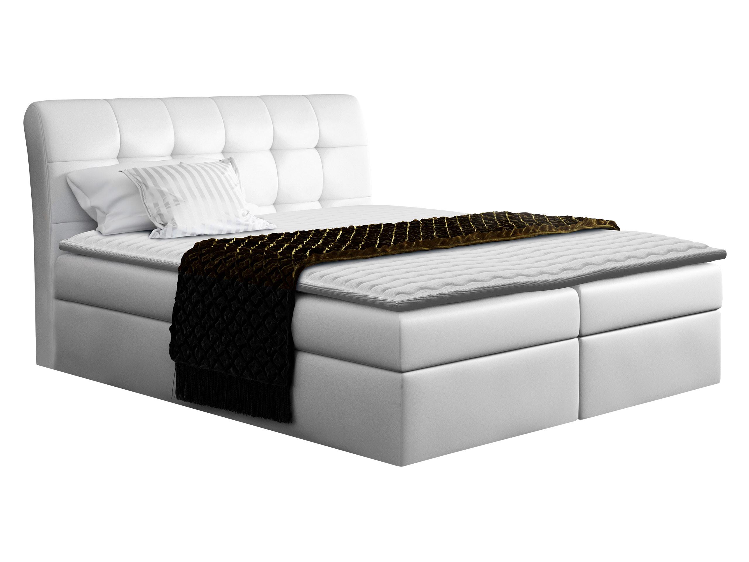 BOXBETT Diego - H3 - Weiß, Holz (160/200cm) - MIRJAN24