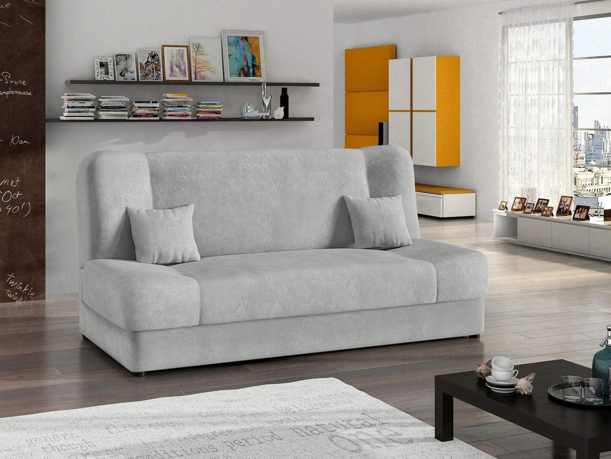 SCHLAFSOFA Jonas Premium - Silberfarben, Holz/Textil (195/86/87cm) - MIRJAN24