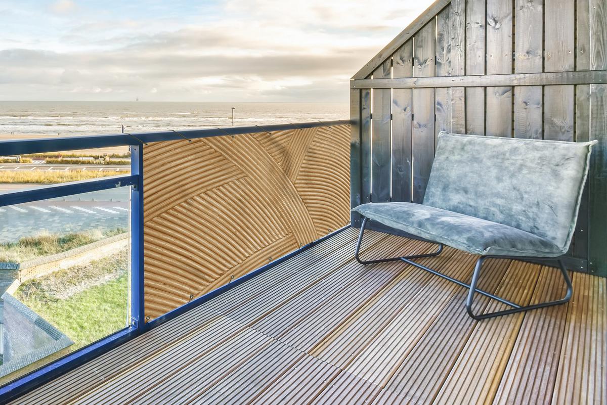 BALKON-SICHTSCHUTZ Struktur - Natur - Kunst - Rattan Witterungsbeständig 200x110 cm - Naturfarben, Kunststoff (200/110cm) - MuchoWow