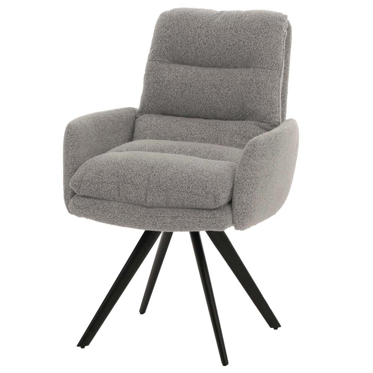 ESSZIMMERSTUHL Hellgrau - Hellgrau, Textil (62/92/68cm) - MCW