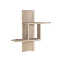 WANDREGAL mit 2 Ablagen 64/20/70 cm - Eichefarben, Holzwerkstoff (20/70/64cm) - Calicosy