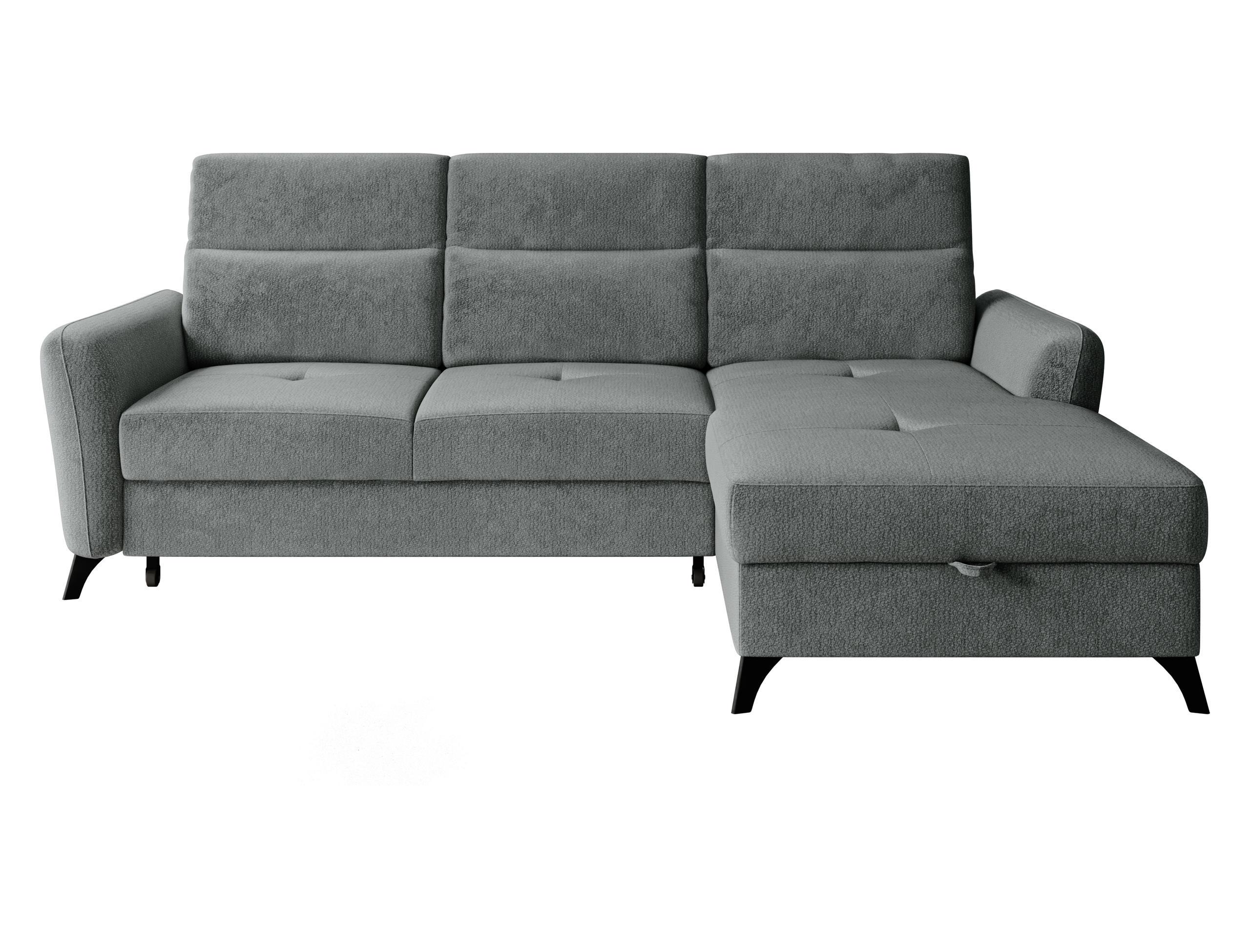 ECKSOFA Talia, Seite: Rechts 2R-LC - Graphitfarben/Schwarz, Holz/Kunststoff (167/238cm) - MIRJAN24