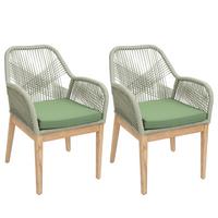 GARTENSTUHL H56B Grün, Grün - Grün, Holz (58/85/59cm) - MCW