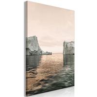 KUNSTDRUCK Grau 80/120 cm - Pink/Grau, Textil (80/120cm) - KUNSTLOFT