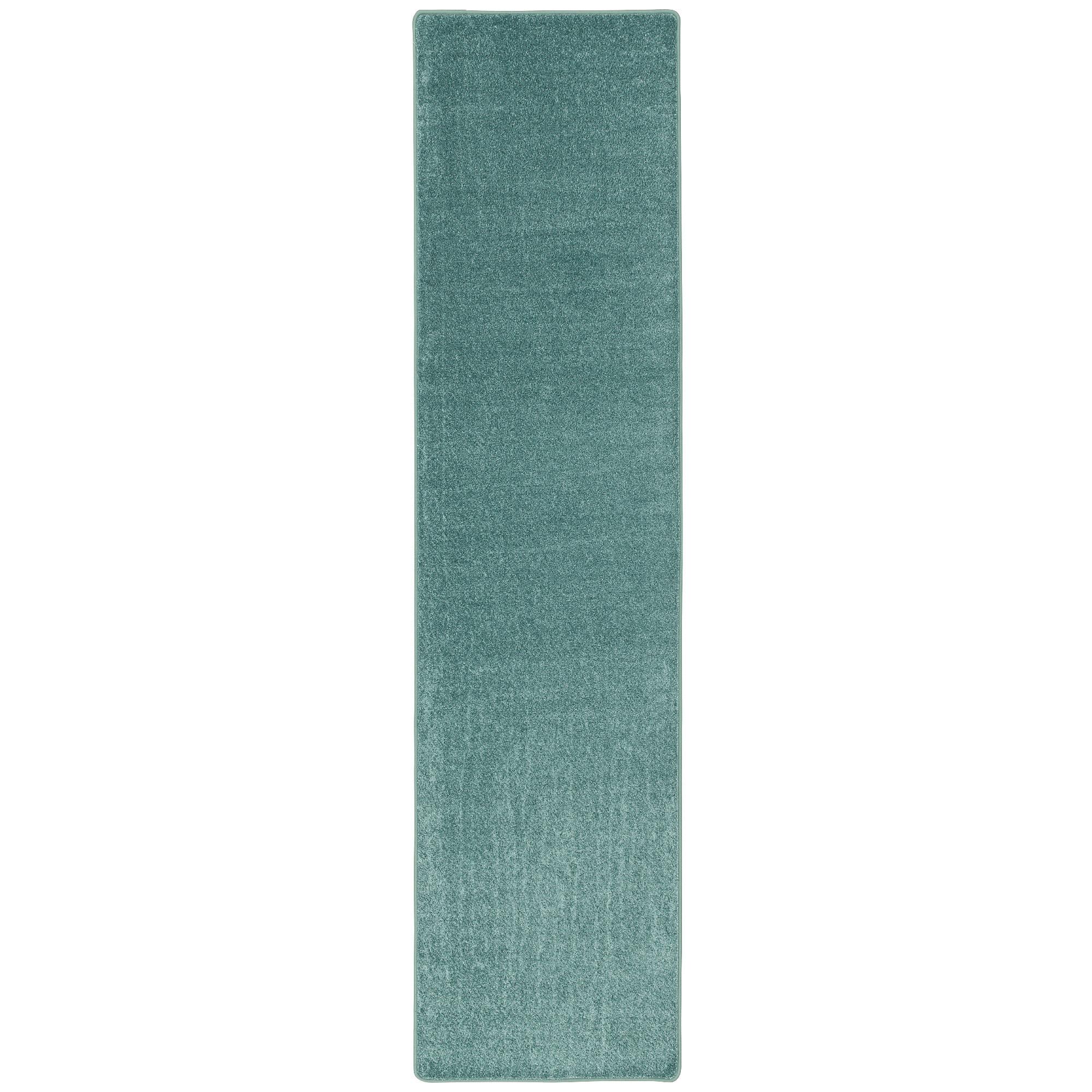 HOCHFLOR VELOURS LÄUFER TEPPICH LUNA - Mintgrün, Textil (80/200cm) - Snapstyle