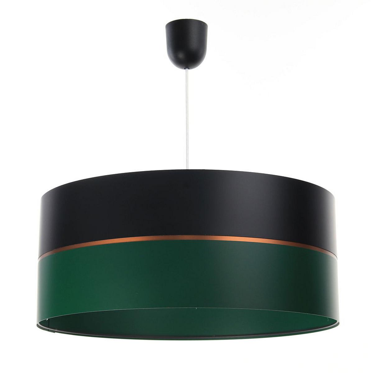 HÄNGELEUCHTE Grün 30/21 cm - Schwarz/Grün, Kunststoff (30/0.45/21cm) - ONZENO