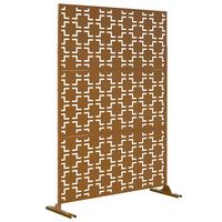 TRENNWAND Basciano - Braun, Metall (120/180cm) - casa.pro