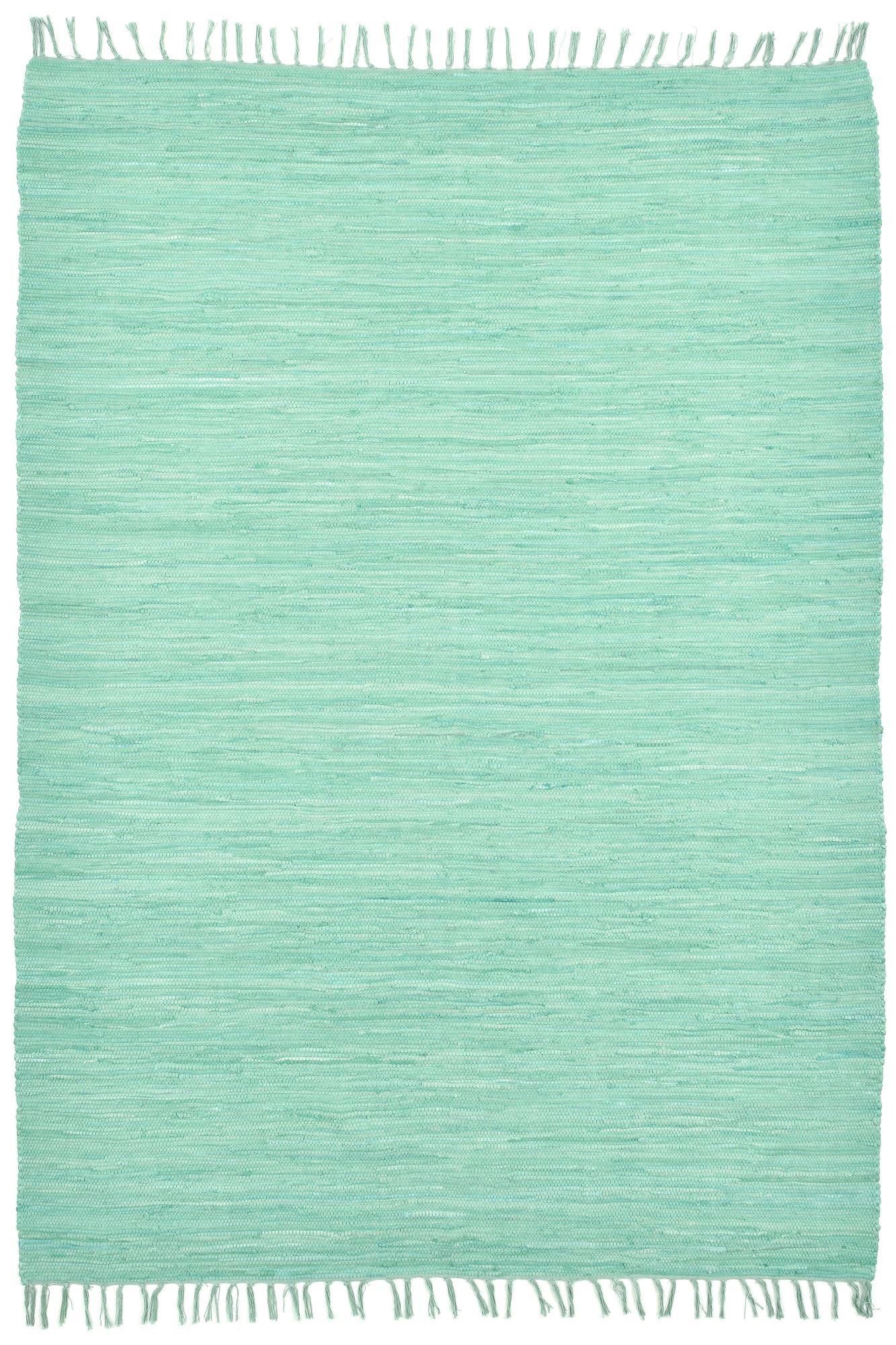 FLECKERLTEPPICH Chindi 120x180 cm - Mintgrün, Textil (120/180cm) - Rug and Roll