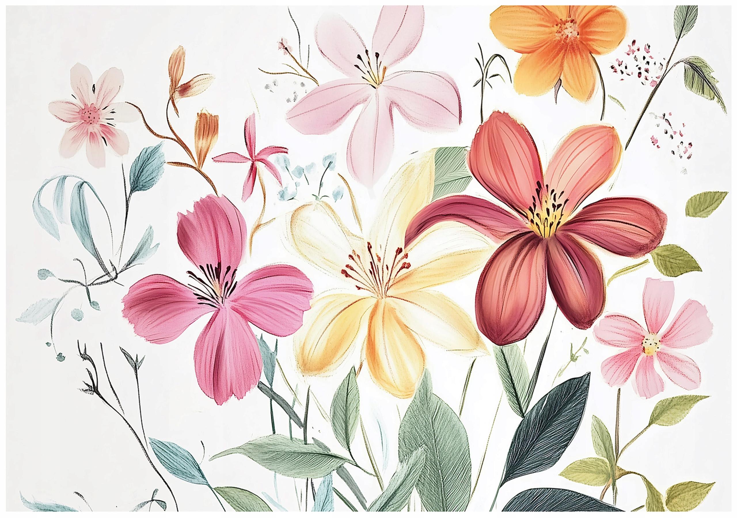 TAPETE Kinderzimmer Mädchen Blumen Vlies Fototapete 250x175 - Multicolor, Papier (250/175cm) - Wallarena