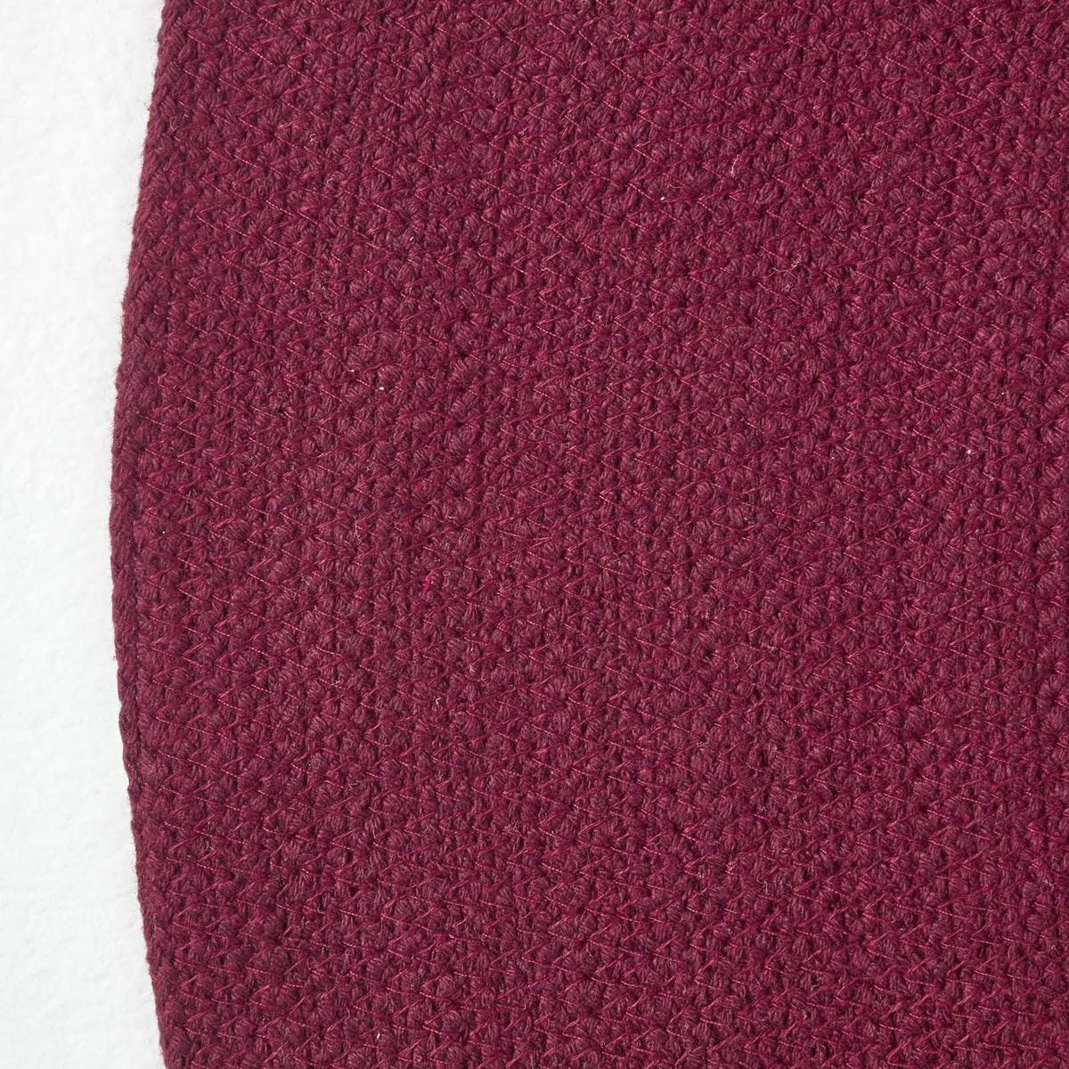 TEPPICHLÄUFER geflochten oval 66/200 cm - Weinrot, Textil (66/200cm) - Homescapes