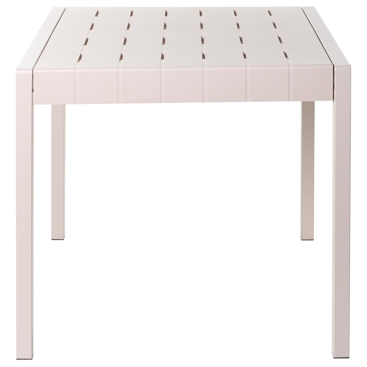 GARTENTISCH 81/84 cm Beige Bartica - Beige, Kunststoff (81/84/77cm) - Beliani