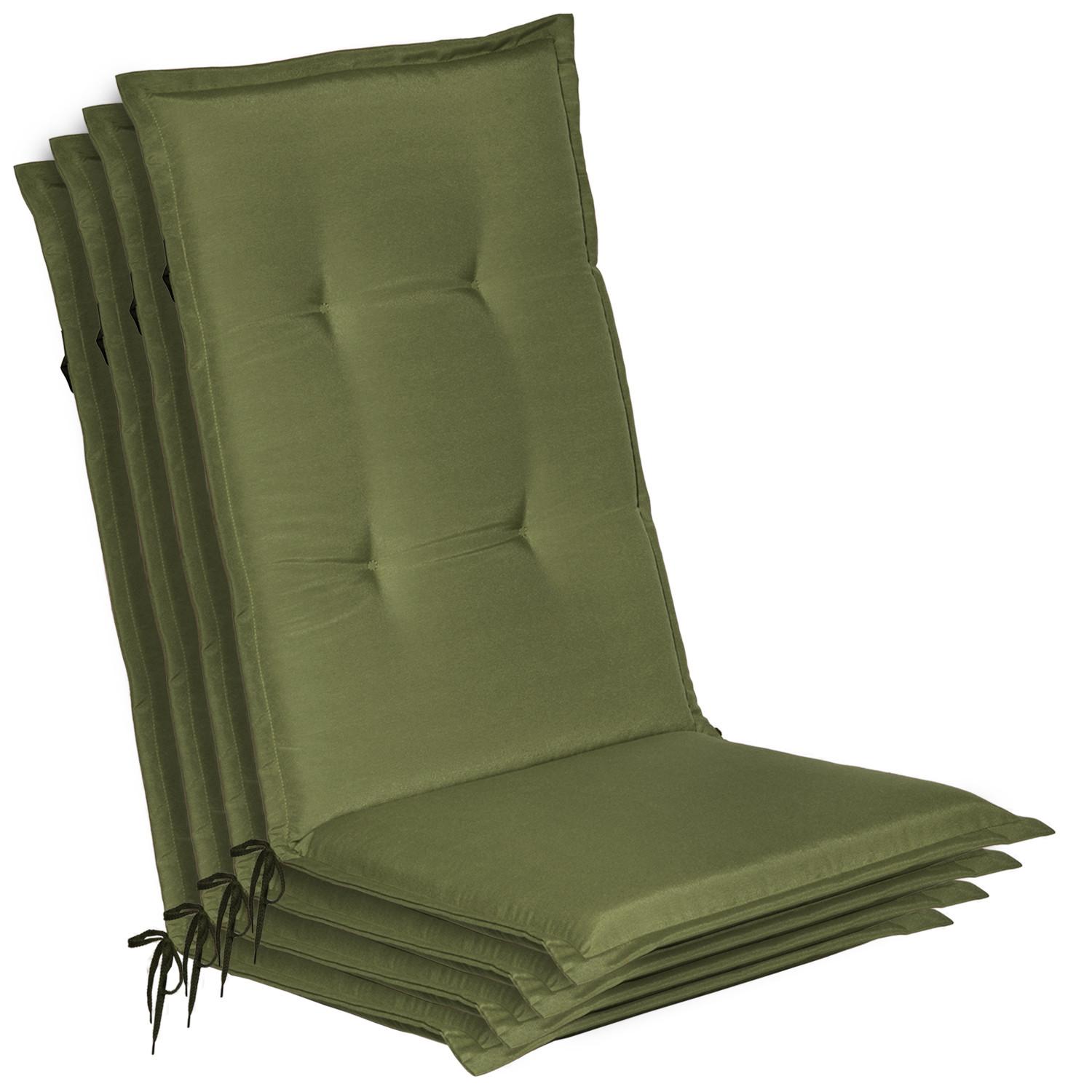 HOCHLEHNER Loft HL 120x50x6cm Olivgrün (4tlg) - Olivgrün, Textil (50/120cm) - Beautissu 