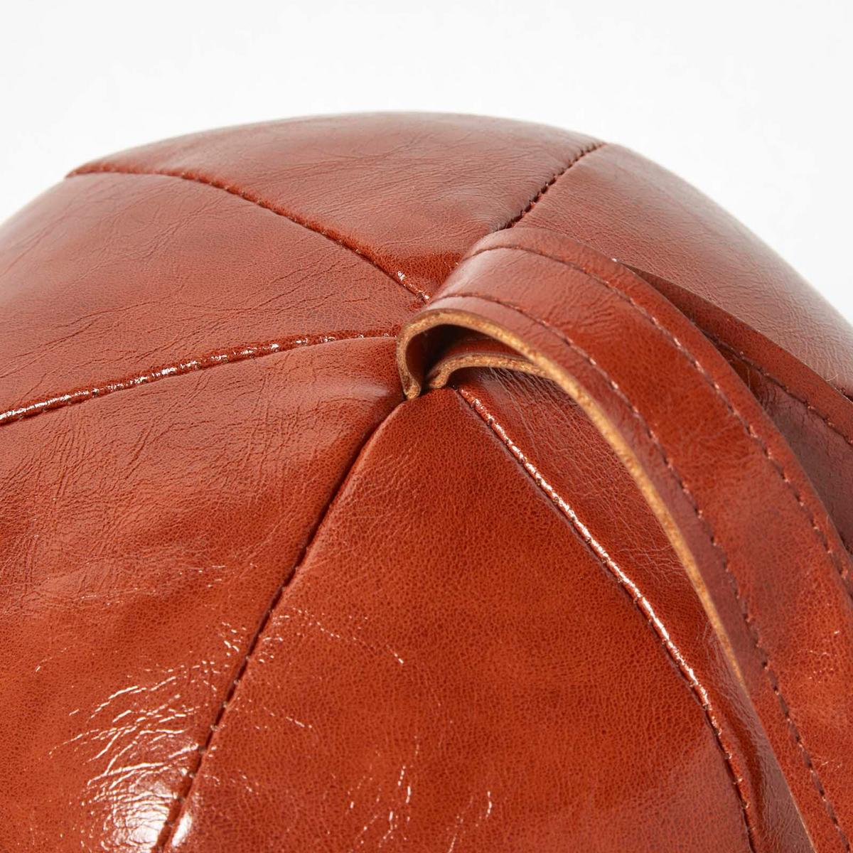 TÜRSTOPPER Ball - Braun, Kunststoff (17/17cm) - Homescapes