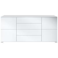 SIDEBOARD Rova Weiß matt - Weiß, Holzwerkstoff (166.5/75.5/35cm) - Vladon