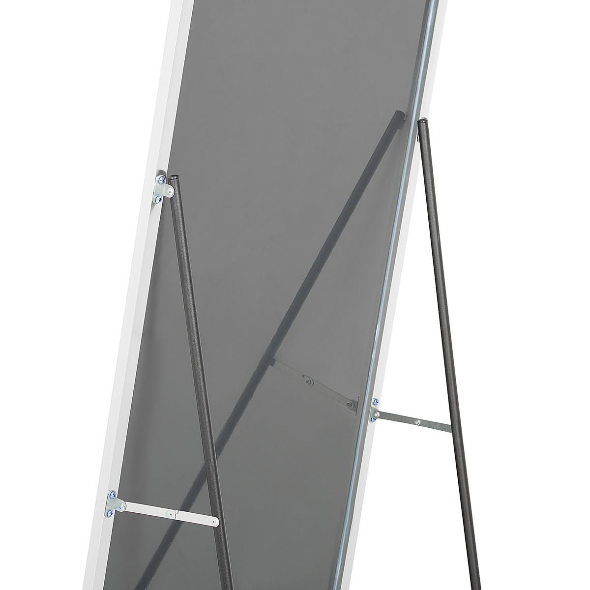 STEHSPIEGEL silber rechteckig 50/156 cm Beauvais - Silberfarben, Metall (7/156/50cm) - Beliani