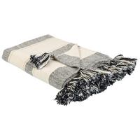 DECKE Beige Cayir 130/170 cm - Beige, Naturmaterialien/Textil (130/170cm) - Beliani