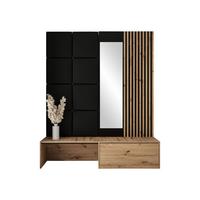 GARDEROBE Premium - Schwarz Hochglanz, Holzwerkstoff (172/205/42cm) - MIRJAN24