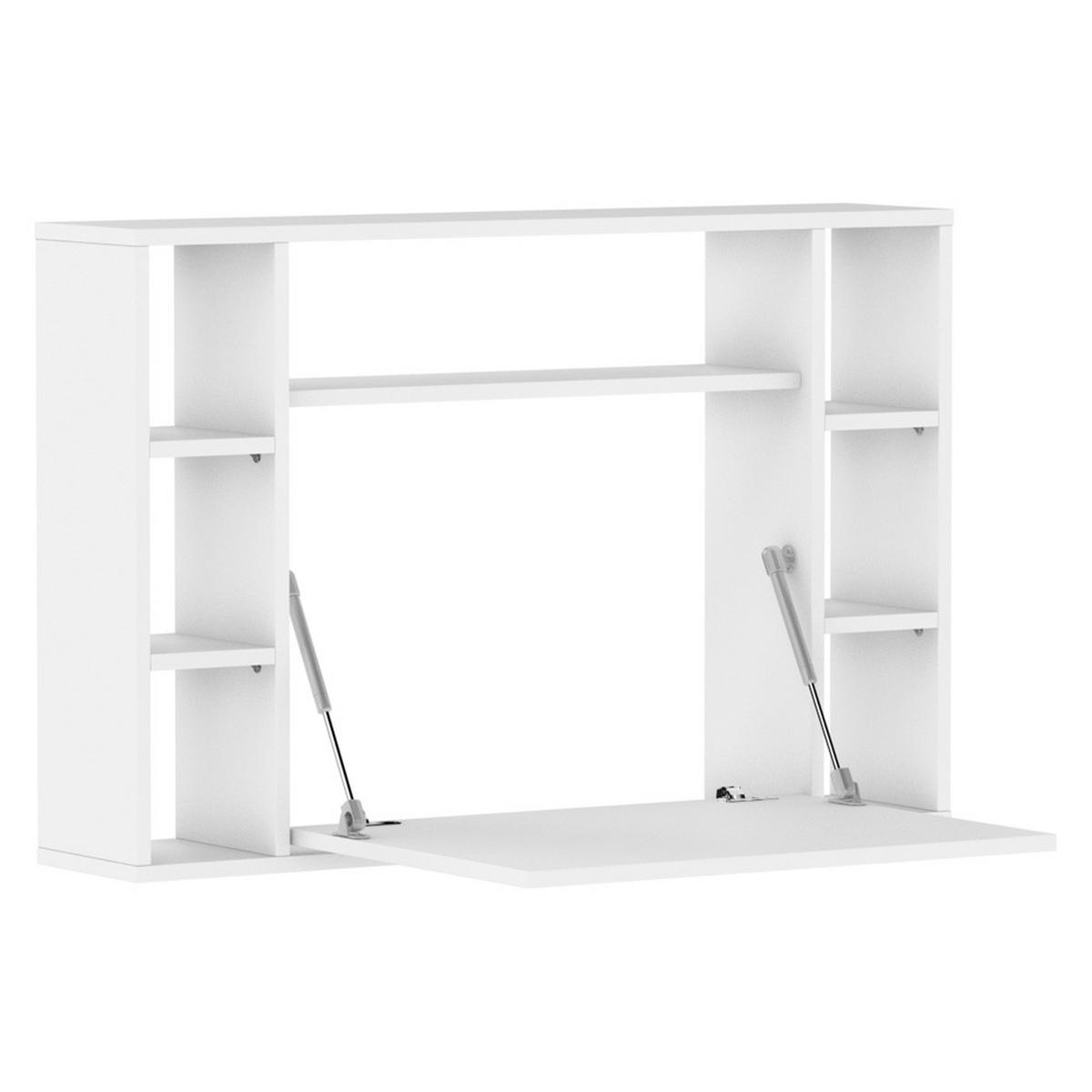 SCHREIBTISCH Weiß 94/62/62 - Weiß, Holzwerkstoff (90/50/62cm) - RAUMHIRSCH FURNITURE