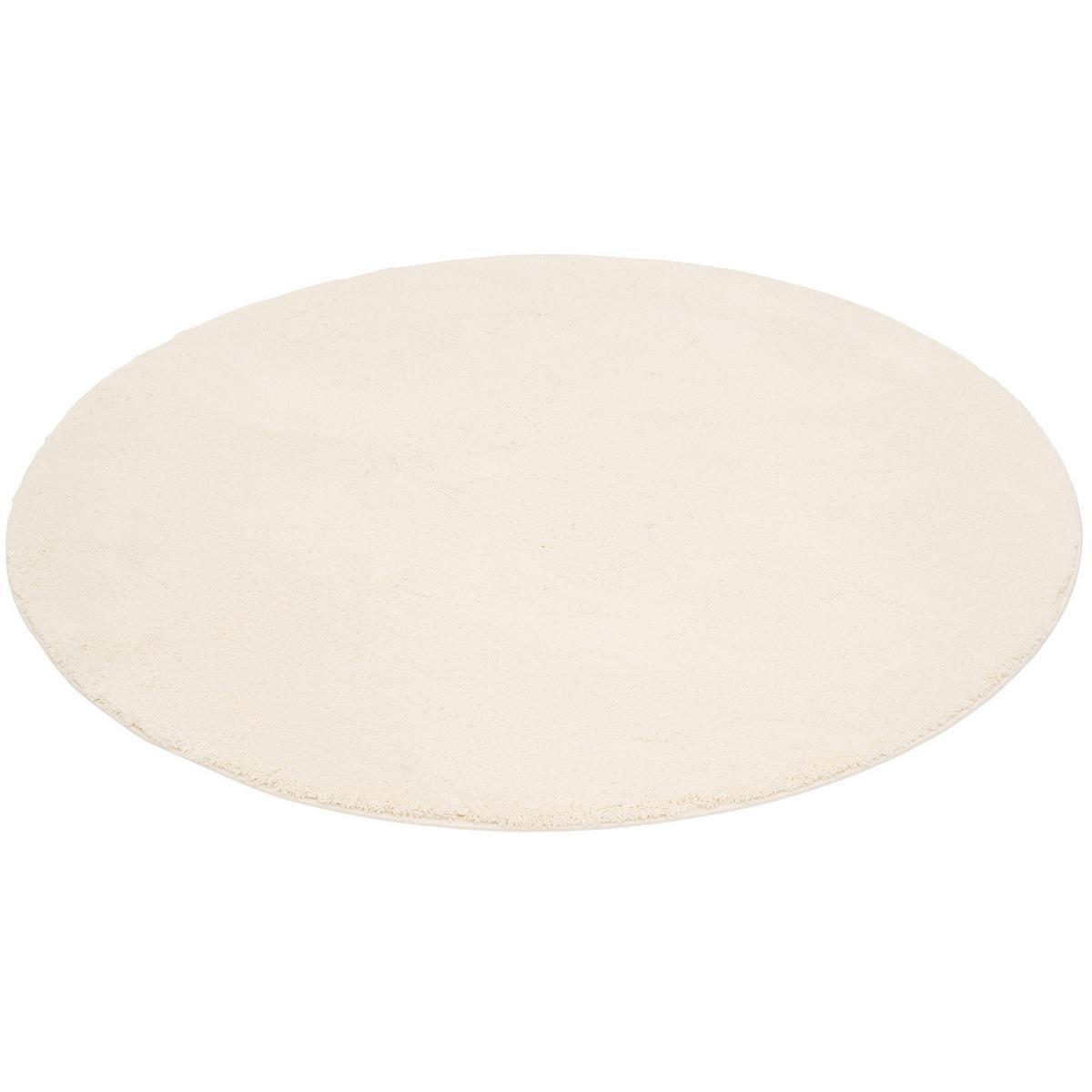 HOCHFLOR SUPER SOFT TEPPICH SILKY RUND - Creme, Textil (200/200cm) - Pergamon