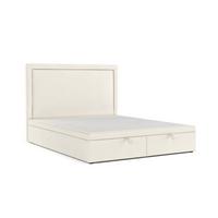 POLSTERBETT Salma mit Stauraum 140/200 cm Hellbeige im Alta Stoff - Sandfarben/Schwarz, Holz/Holzwerkstoff (140/200cm) - AltaBeds