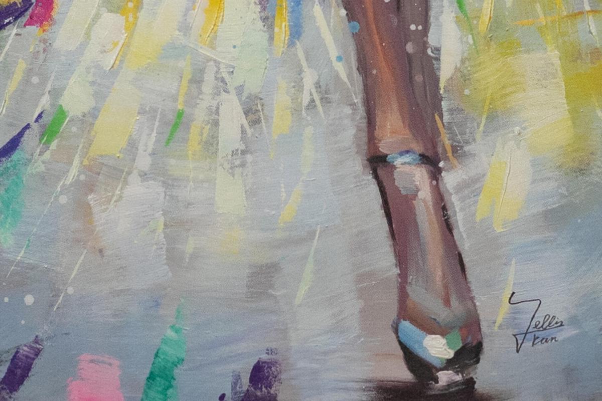 ACRYLBILD HANDGEMALT 40/120 cm - Braun, Holz/Textil (40/120cm) - KUNSTLOFT
