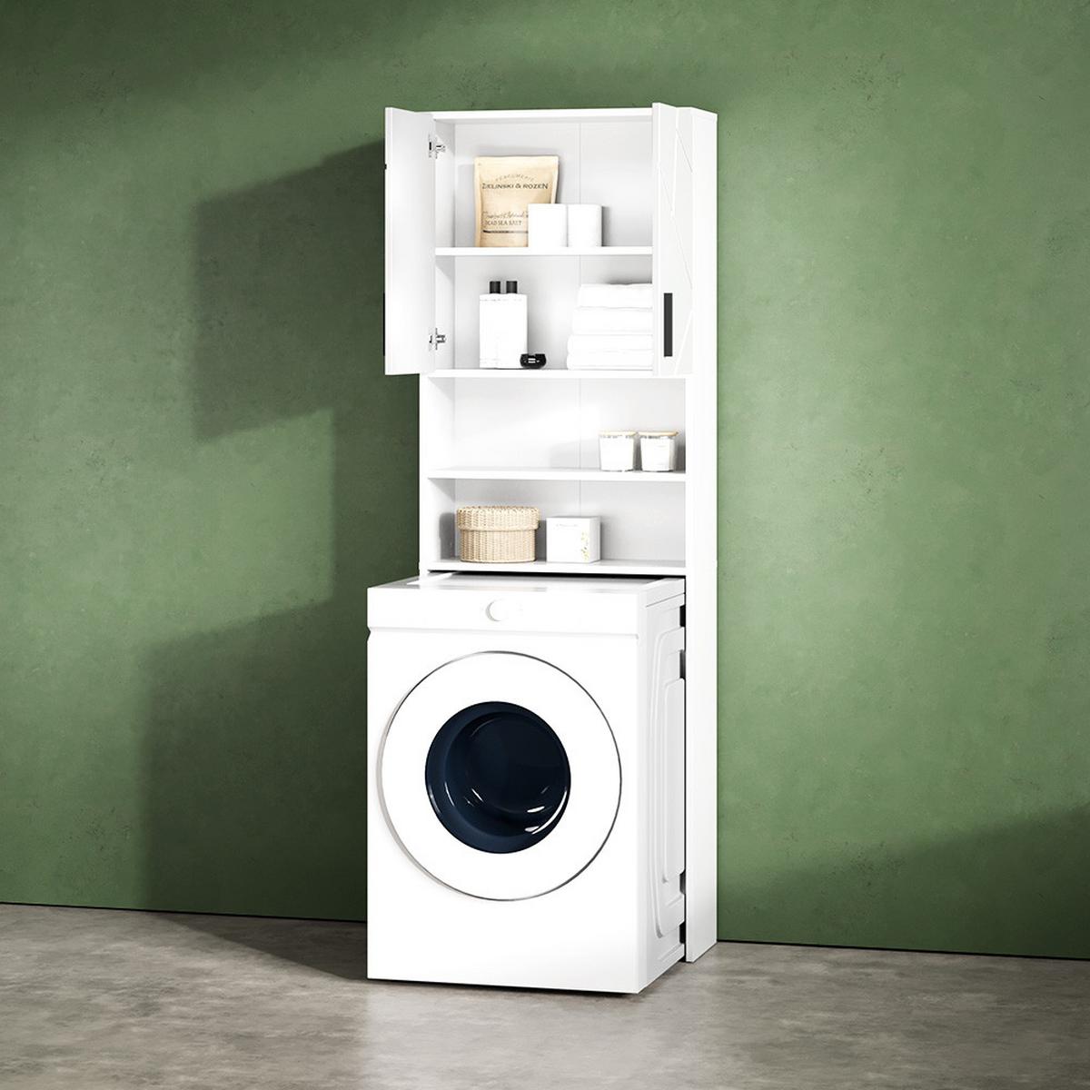 WASCHBECKENUNTERSCHRANK Ronco Weiß Hochglanz 80 x 58.6 cm - Weiß Hochglanz, Holzwerkstoff (80/58.6/41cm) - Livinity®