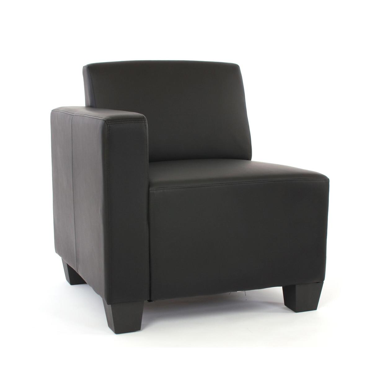 2-SITZER SOFA Schwarz - Schwarz, Textil (136/76/72cm) - MCW