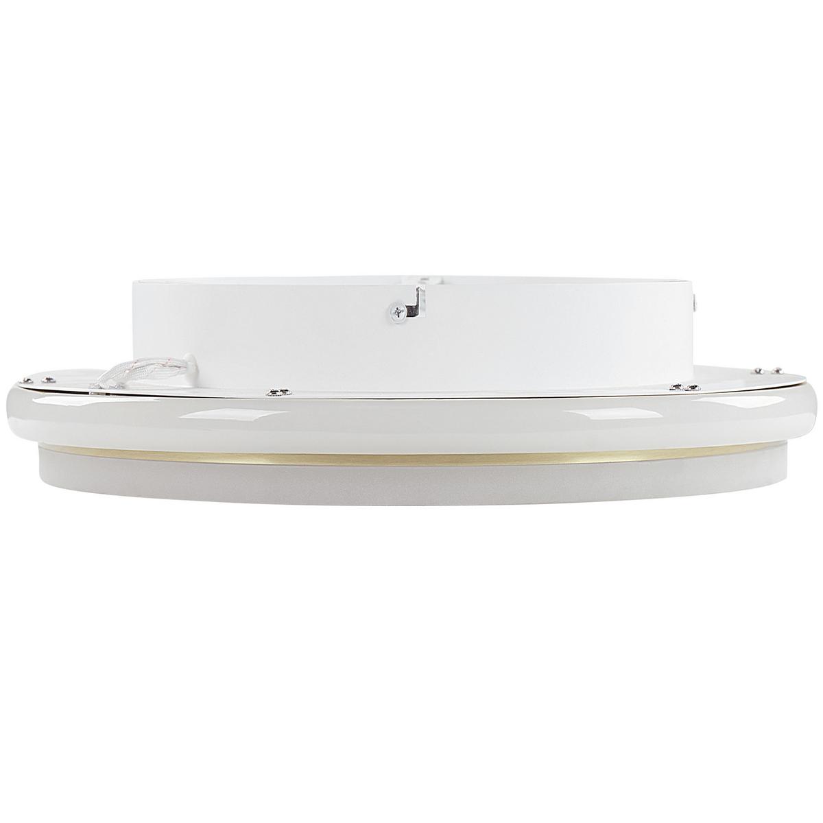 DECKENLEUCHTE Taping 42/42/7 cm - Goldfarben, Metall (42/42/7cm) - Beliani