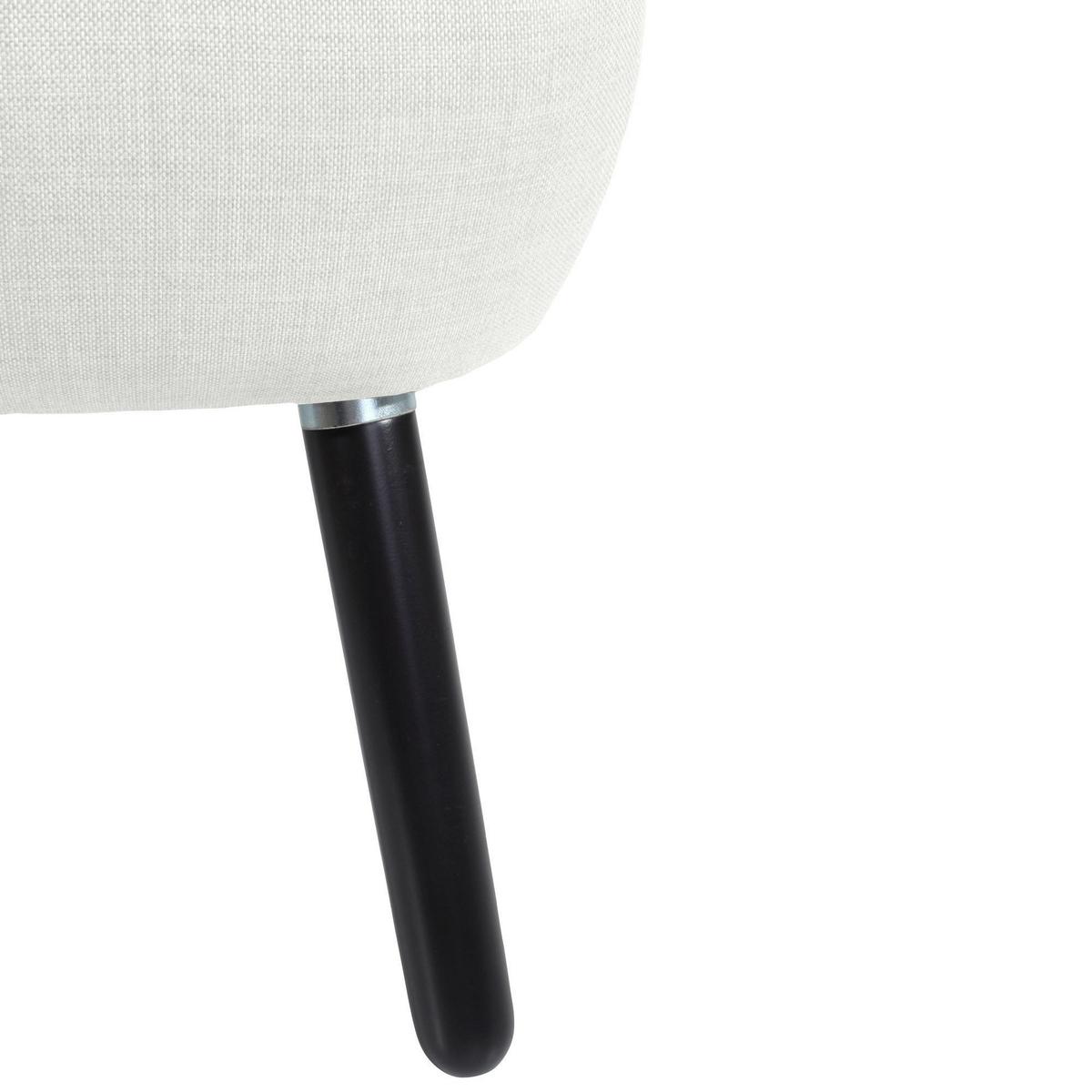 SESSEL Kassi Bezug Flachgewebe Buche schwarz / weiß - Weiß, Kunststoff (69/80/68cm) - 58aufmkessel