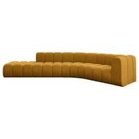 ECKSOFA modulares Sofa Tilmo-L1 - 399x194x70 cm Senfgelb - Currygelb, Holzwerkstoff/Textil (399/194cm) - ALTDECOR