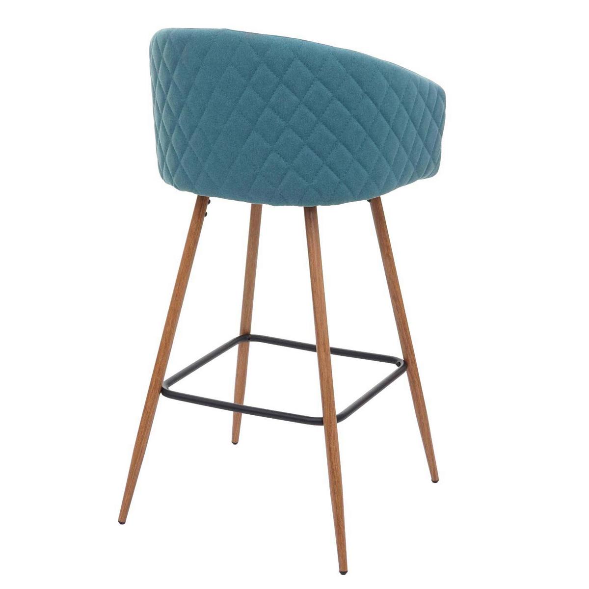 BARHOCKER Türkis 2er-Set - Türkis, Textil (53/100/50cm) - MCW