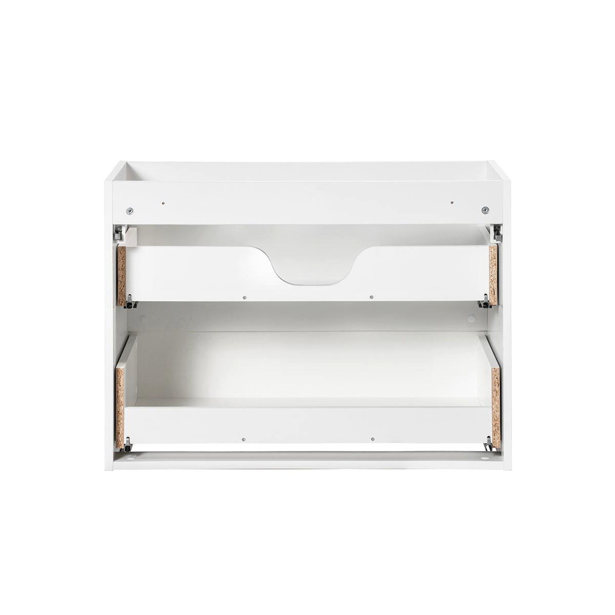 WASCHTISCHUNTERSCHRANK 80cm Riva Weiß - Weiß, Holzwerkstoff (80/57/40cm) - Petits-meubles