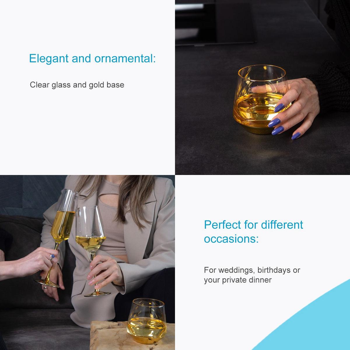 WASSERGLAS SET 350 ml (4-tlg) - Transparent, Glas (0.35L) - Intirilife