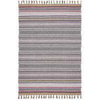 KELIM BAUMWOLLE NATUR TEPPICH GRACE - Grau, Textil (140/200cm) - Pergamon