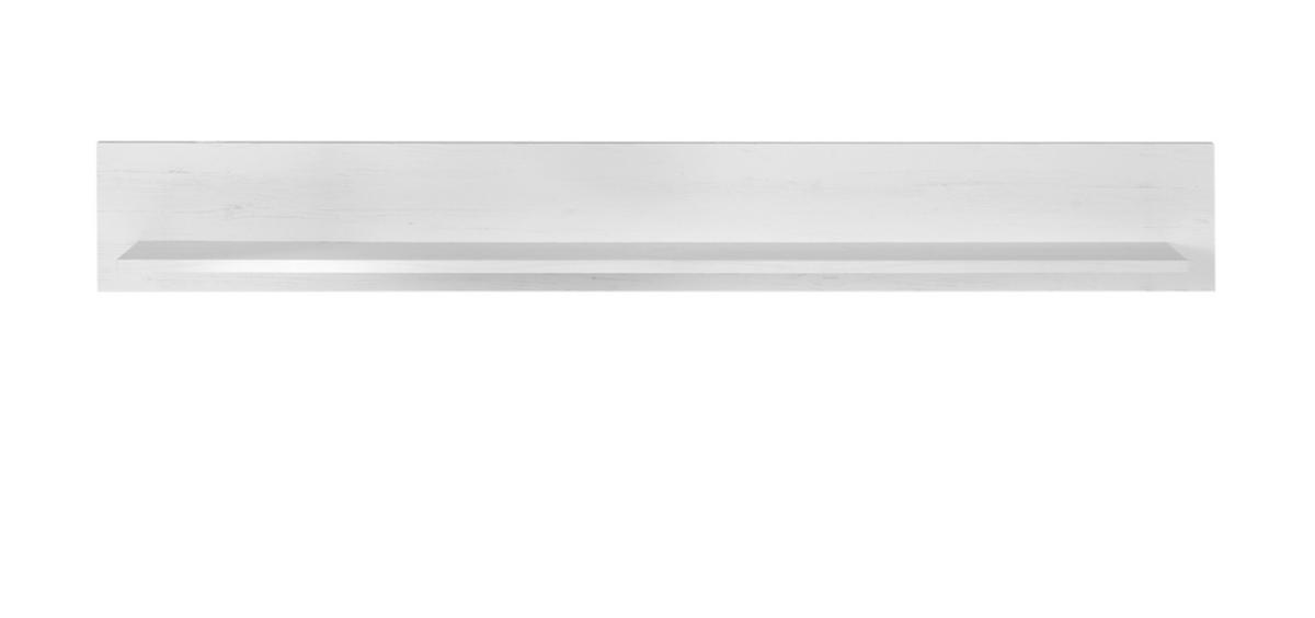 WANDBOARD weiß Pinie Landhaus, Wandregal 150 x 20 cm - Weiß, Holzwerkstoff (150/20/17cm) - Furn.Design