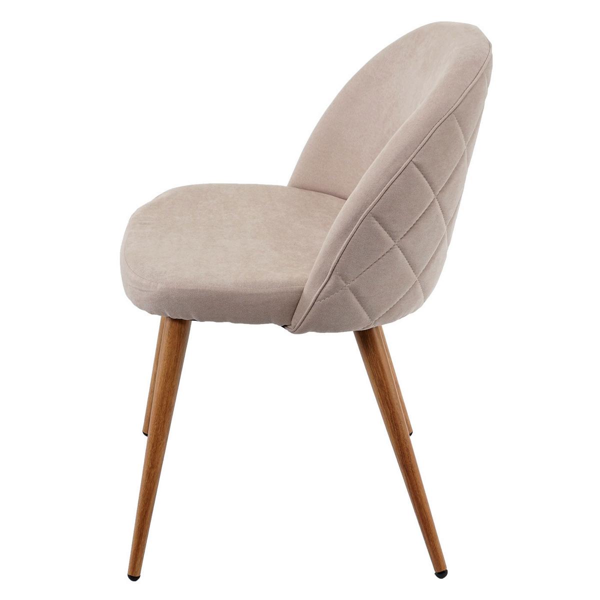 ESSZIMMERSTUHL Beige 4er-Set - Beige, Textil (48/77/46cm) - MCW