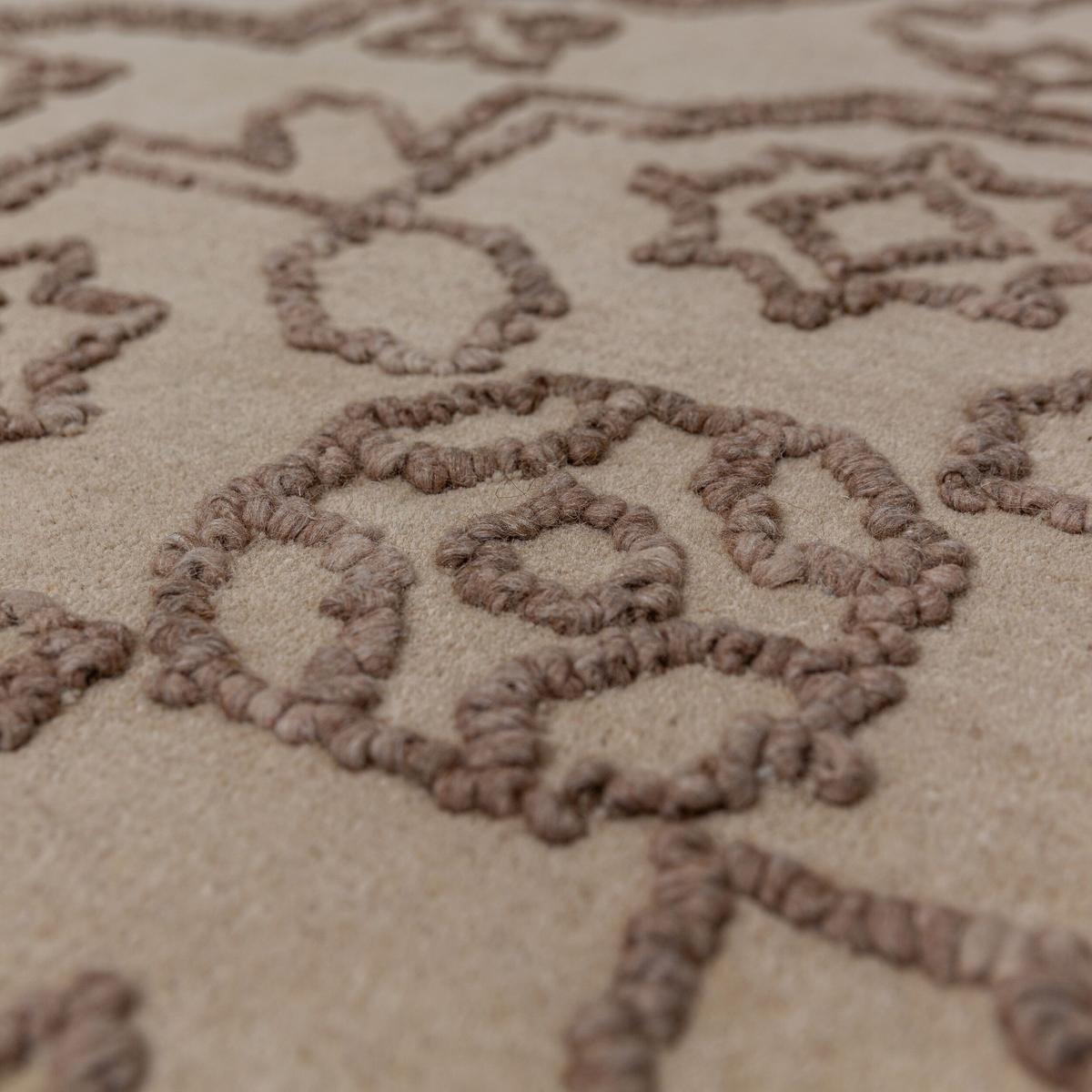 WOLLTEPPICH TINGIR, abstrakt, Natur, 200 x 290 cm - Beige, Textil (290/200cm) - KADIMA DESIGN