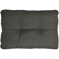 LOUNGEKISSEN Flair Outdoor Rücken 50/40/12cm Graphitgrau - Graphitfarben, Textil (40/12/50cm) - Beautissu 