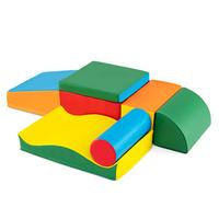 SCHAUMSTOFFBLOCK Farbig (7-teilig) - Multicolor, Leder (40/20/40cm) - COSTWAY