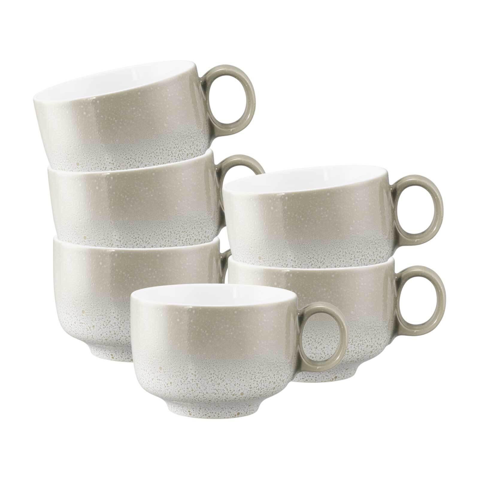 MILCHKAFFEETASSEN MIT HENKEL Sento Home Aura cream 350 ml 6er Set - Creme, Keramik (0.35L) - Seltmann Weiden