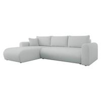 ECKSOFA Eliwo - Greige/Schwarz, Holz/Textil (252/158cm) - MIRJAN24